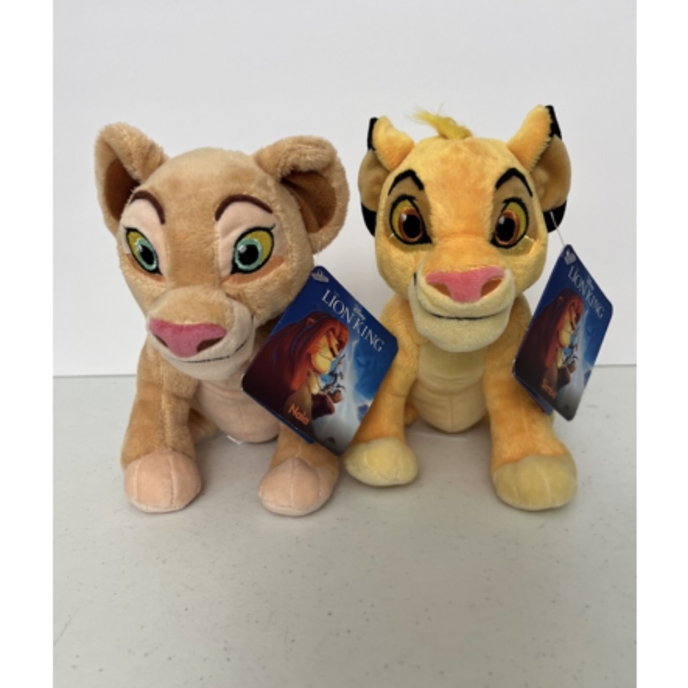 Disney Store The Lion King Simba Napa Bean Plushies 7” With Tags Clean